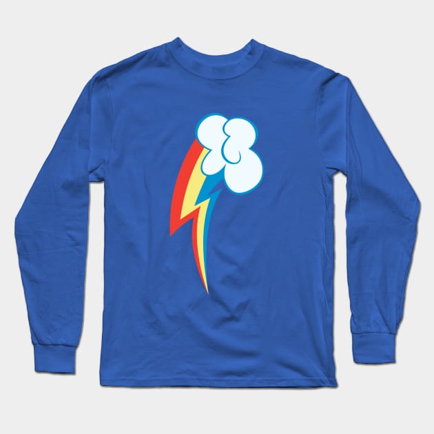 Rainbow Dash Cutie Mark Long Sleeve T-Shirt by ariados4711